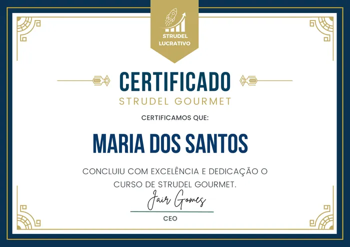 Certificado Strudel Gourmet