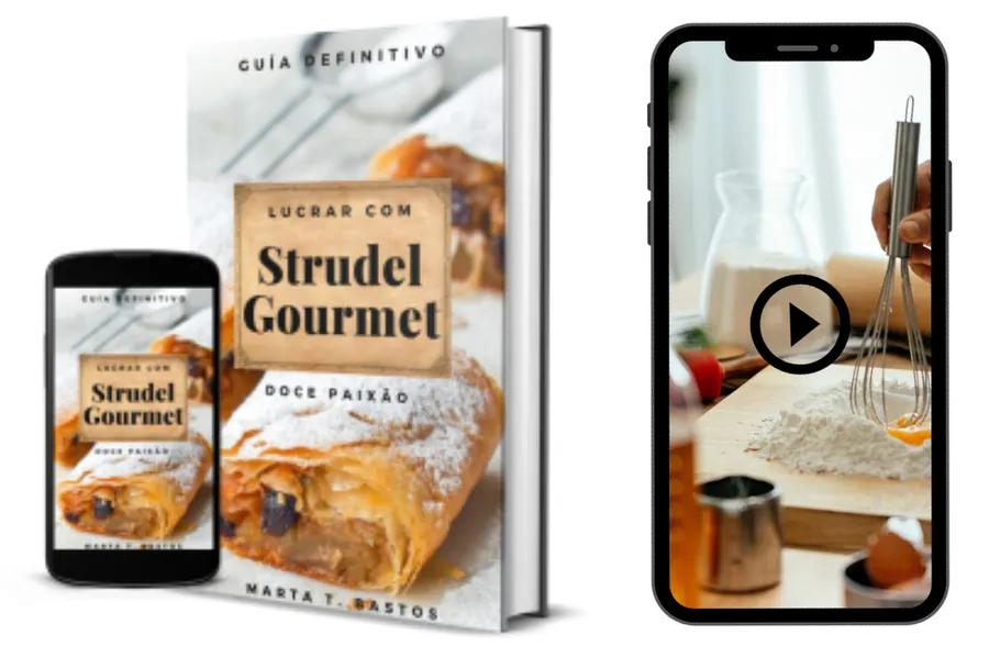 Livro Lucrar com Strudel Gourmet e vídeo aulas